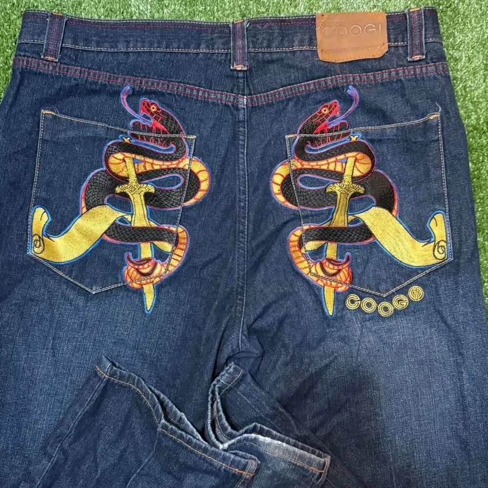 Coogi Men's Navy and Blue Jeans